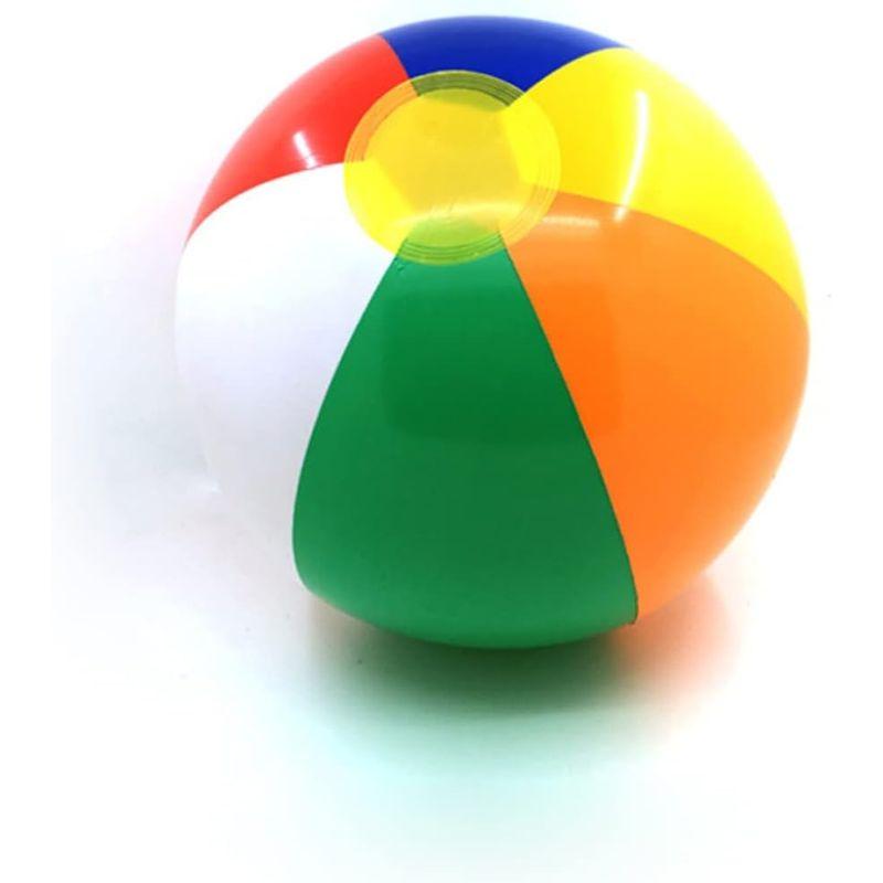 EXCEART ビーチボール インフレータブルボール サッカーボール 水遊び インフレータブル 6 個 直径25cm 子供用 水浴 屋外 プ｜krios-shop｜04