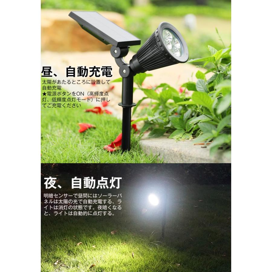 ソーラーライト 屋外 Ledスポットライト 夜間自動点灯 配線不要 電気代不要 間壁 玄関先 芝生 ガーデンライト アウトドアソーラーled照明 Ks Yardlight01 Krisonヤフーショップ 通販 Yahoo ショッピング