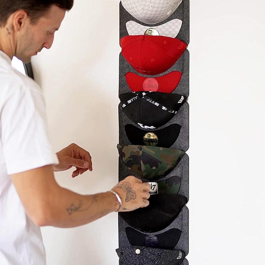 帽子収納 吊り下げ収納袋 7段 吊り下げラック 帽子掛け 帽子