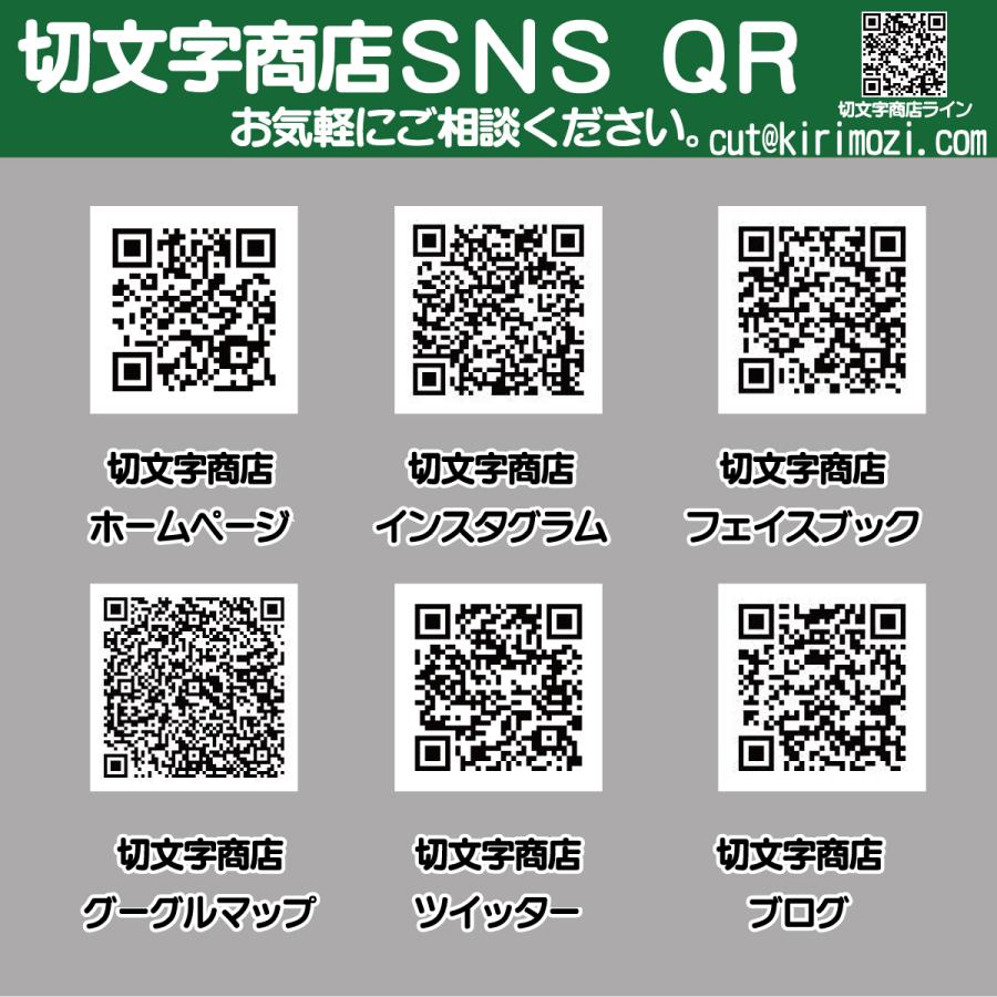 カッティングステッカー 文字高さ3センチ 一文字 エコグレード カッティングステッカー 文字高さ3センチ 一文字 エコグレード