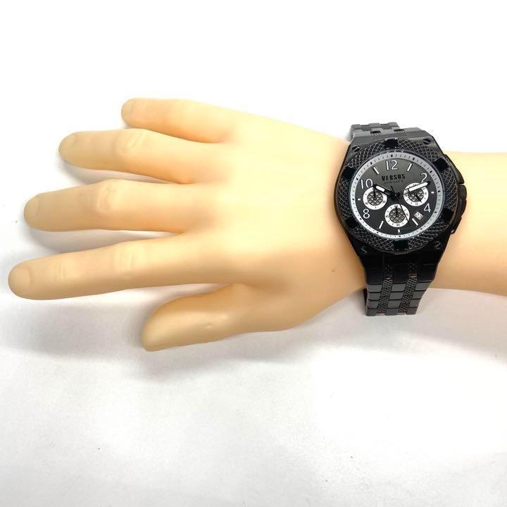 Versus Versace ヴェルサス ヴェルサーチ メンズ 腕時計 イタリア ヴェルサス ステンレス ブラック