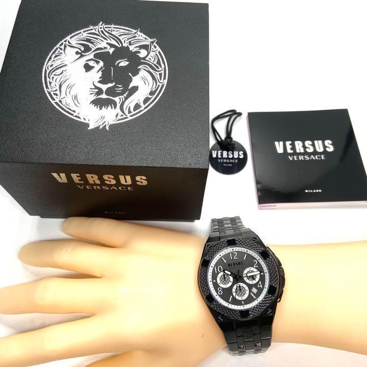 Versus Versace ヴェルサス ヴェルサーチ メンズ 腕時計 イタリア ヴェルサス ステンレス ブラック