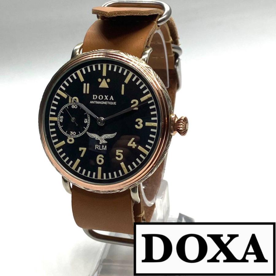☆動作良好! ☆珠玉の一品! DOXA ドクサ ミリタリー 1940s WWII 腕時計 