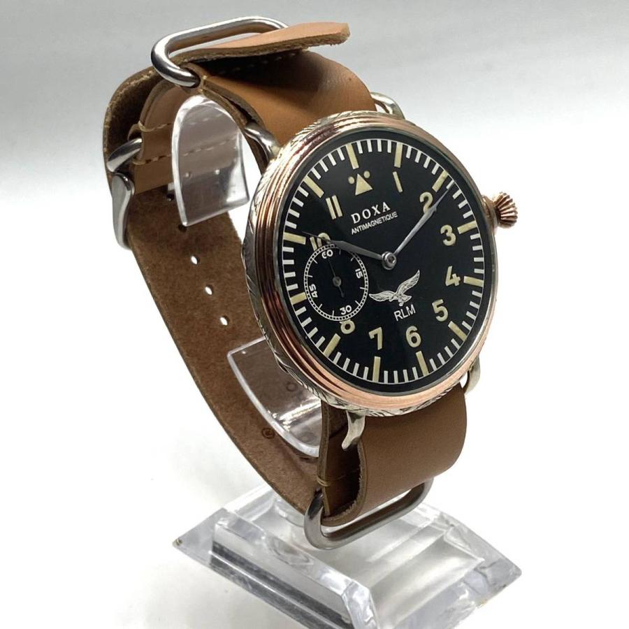 ☆動作良好! ☆珠玉の一品! DOXA ドクサ ミリタリー 1940s WWII 腕時計 