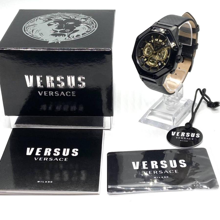 Versus Versace シルバー 腕時計 ブラック クォーツ 高級時計 u-stream-watch_vs-verd01623