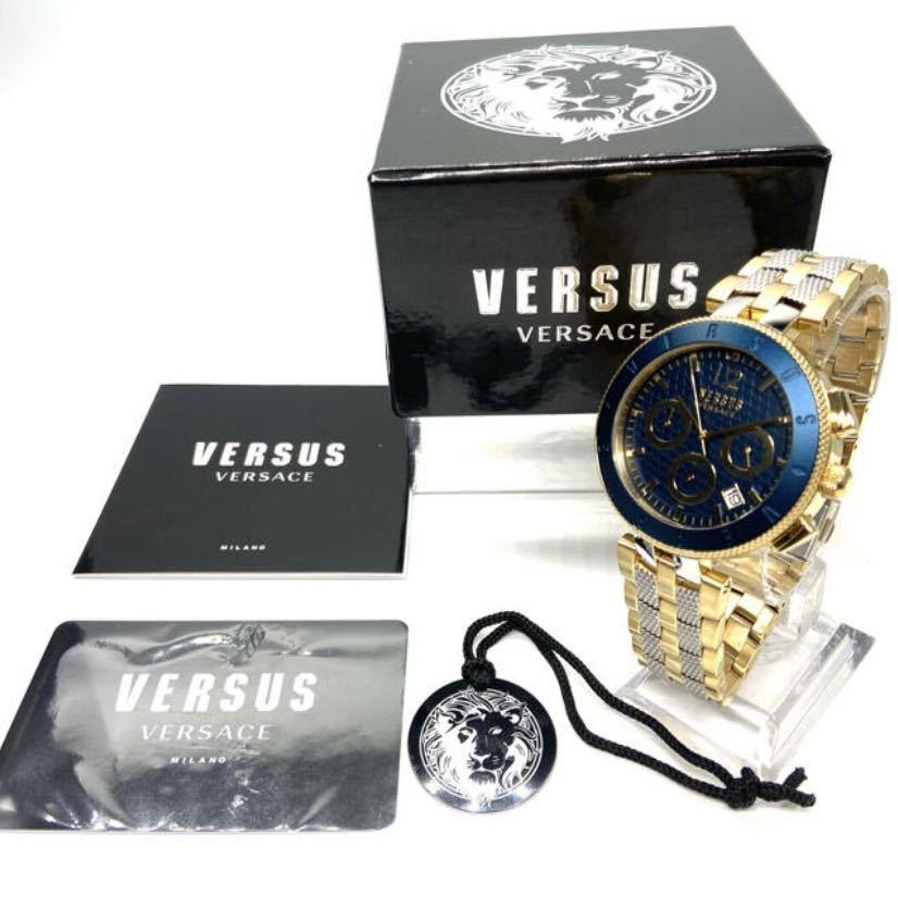 ★シンプルな美しさ! Versus Versace ヴェルサス ヴェルサーチ メンズ クロノグラフ ステンレス 腕時計 高級ブランド クォーツ 新品即納  未使用｜krnnzk｜10