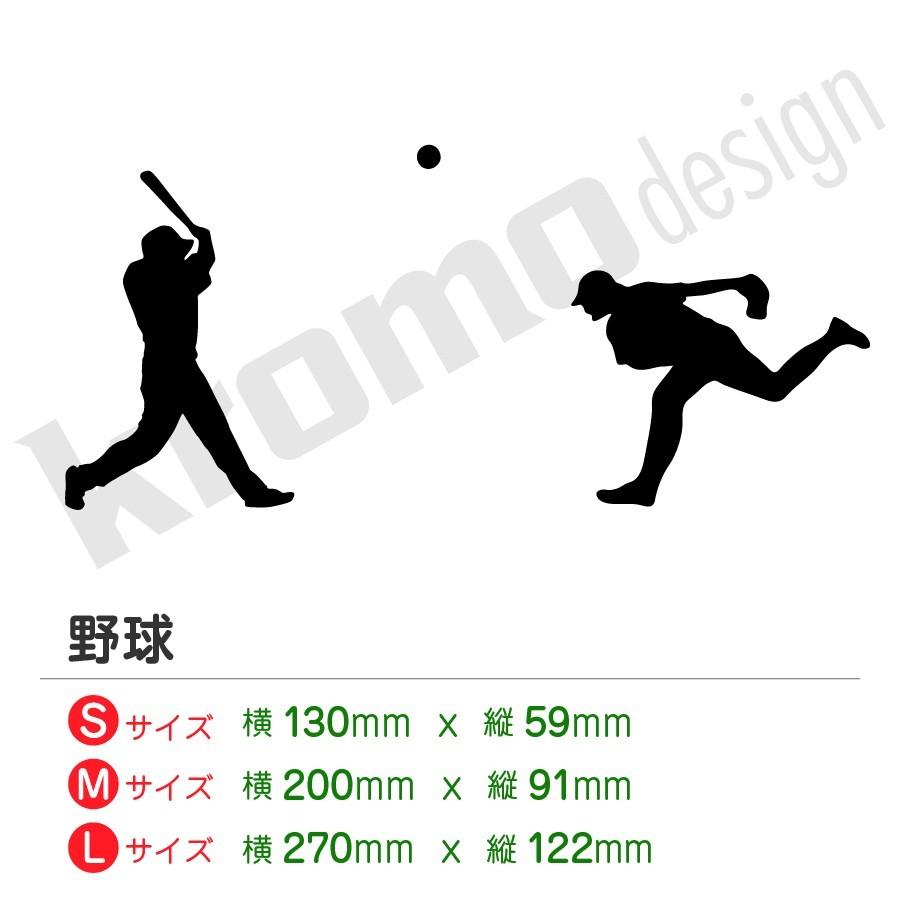 野球 カッティング ステッカー 屋外 耐水 耐熱 おしゃれ かわいい 全27色 | 