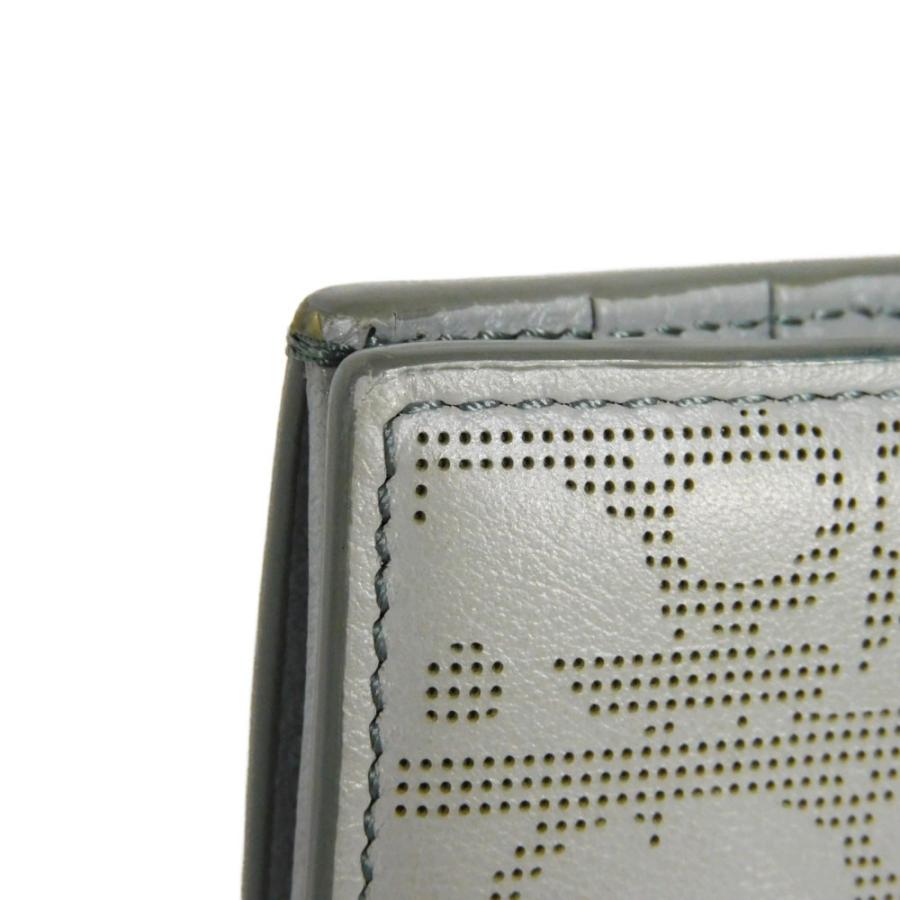 ディオール バーティカル ロングウォレット 長財布 パンチング 二