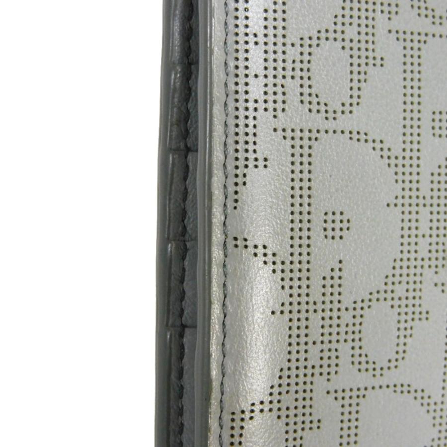 ディオール バーティカル ロングウォレット 長財布 パンチング 二