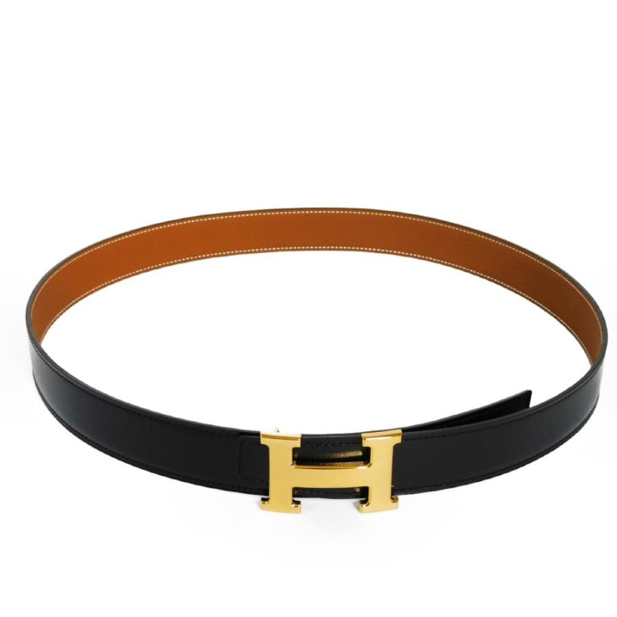 26【新品未使用】 エルメス コンスタンス Hベルト ベルト リバーシブル 32MM 95 ヴォー135 トゴ ブラック ゴールド 新品 【MY1266767032】(45080円)