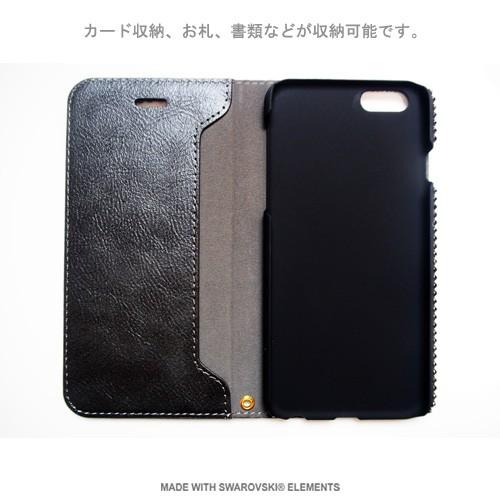 SWAROVSKI - スワロフスキーiPhone7手帳型ケース SWAROVSKI 多機種対応 iPhone7ケース スマホ 手帳型 iPhoneX