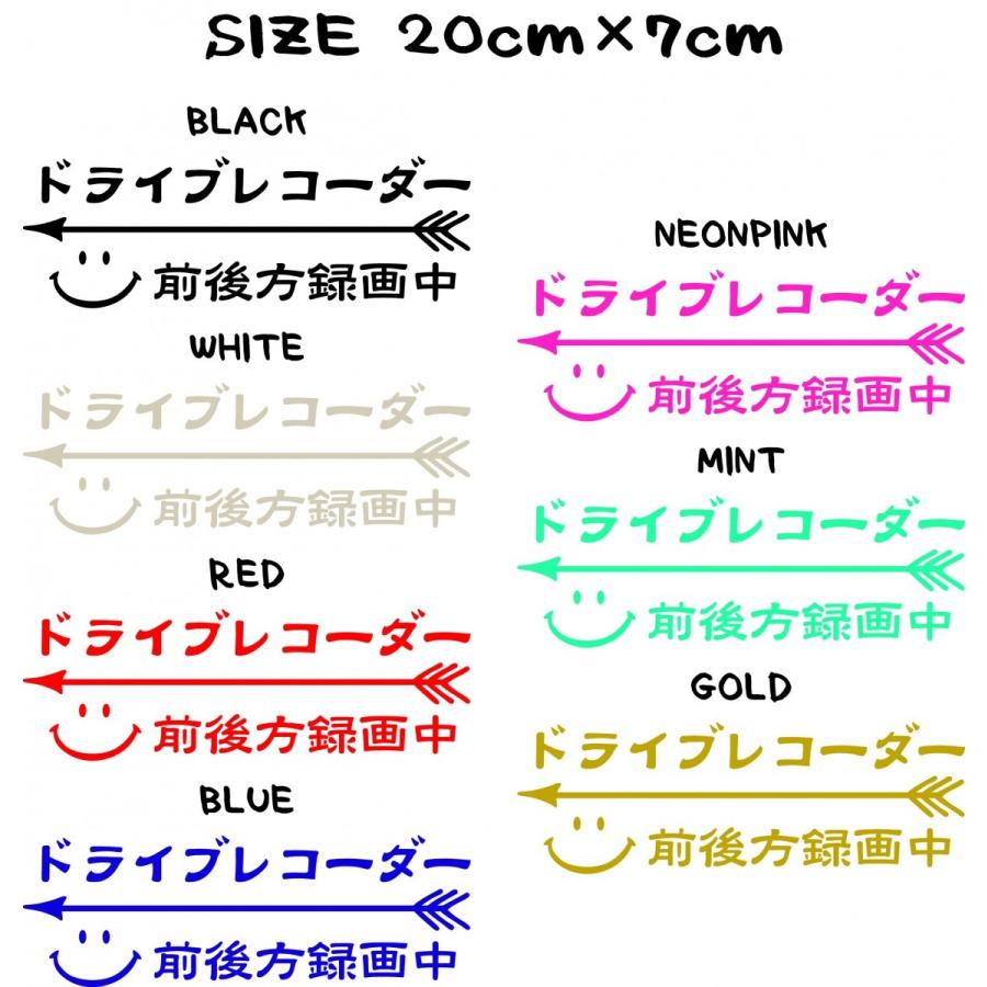 ドライブレコーダー録画中ステッカー　アローニコちゃんデザイン　車用カッティングステッカー |  | 01