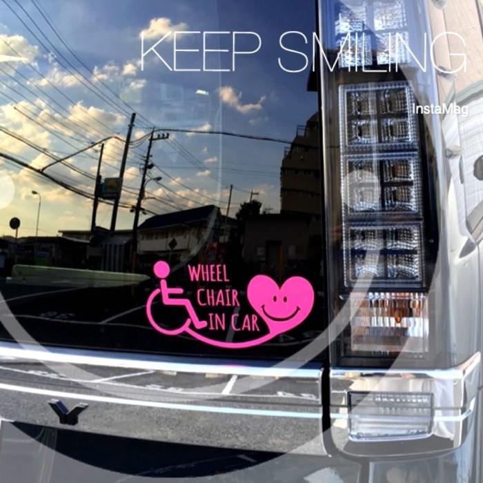WHEELCHAIRINCAR　車椅子用ステッカー　国際シンボルマーク　WHEELCHAIRINCAR　介護車　介護　セーフティグッズ |  | 02