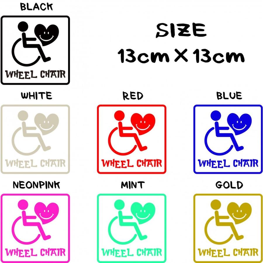 13ｃｍ　四角枠タイプ　車椅子用ステッカー　国際シンボルマーク　介護車　介護　ヘルパー　車用ステッカー |  | 02