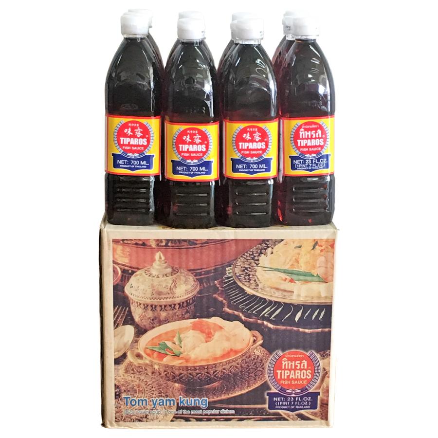 ティパロス ナンプラー 700ml×12本 箱入り ナンプラー 魚醤 ティパロス 700ml×12本入り ケース販売 業務用 : タイ