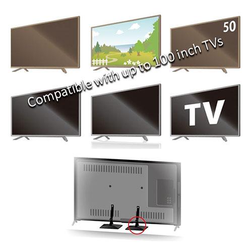 プロセブン ベルトストッパーテレビ用 Lサイズ 〜41〜65V型 地震の転倒被害からあなたの身を守る ブラック BST-N1052Bの画像