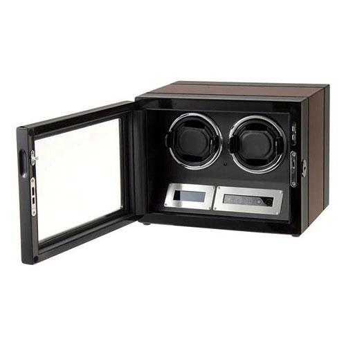 Royal hausen ロイヤルハウゼン ワインディングマシーン ワインダー 2本巻き上げ 液晶パネル リモコン付 GC03-D21EB_1
