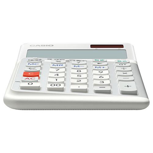 CASIO 人間工学電卓 ジャストサイズ12桁 ホワイト JE-12D-WE-N_3