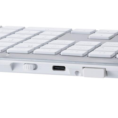 エレコム Precisionist USB無線/Bluetooth薄型フルキーボード ホワイト TK-PN10FMPWH_4