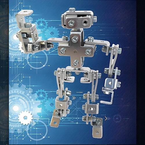 ザオーブロック ロボット シルバー 〔アルミ廃材を利用した環境配慮型(SDGs・サステナブル)組み立て玩具〕 Z-006-SL_1