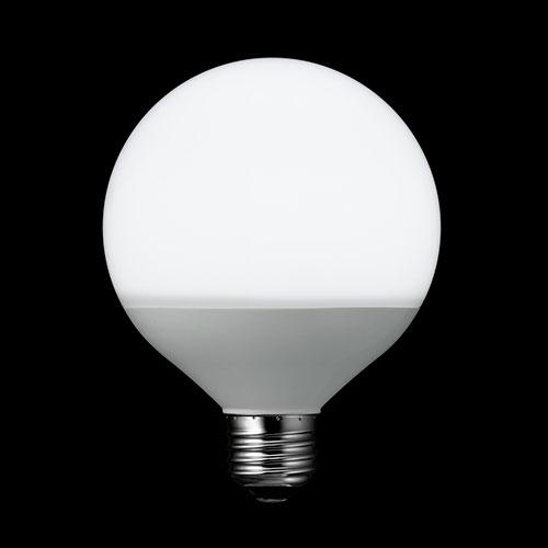 〔10個セット〕 YAZAWA G95ボール形LED 60W相当 E26 N色 LDG7NG95X10の画像