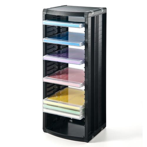 〔5個セット〕 サンワサプライ 組立て式CDラック FCD-CB26BKX5の画像