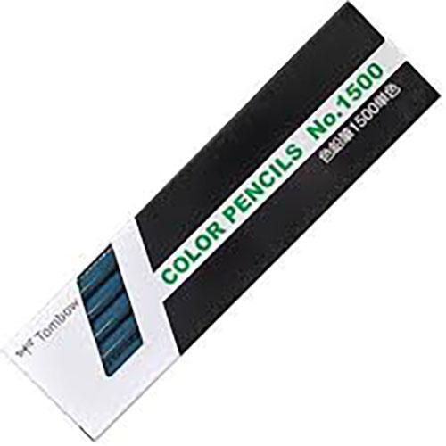 〔1ダース(12本)&times;5セット〕 トンボ鉛筆 色鉛筆 1500単色 なんどいろ Tombow-1500-11X5