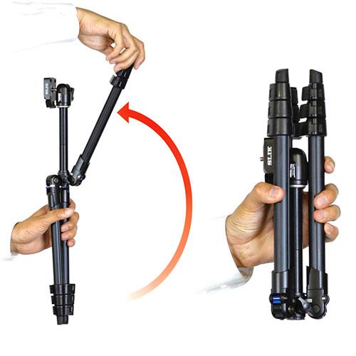 スリック SLIK エアリーS100 脚先を持って軽い力で開脚・反転が可能 縮長300mm/全高1014mm KEN07072