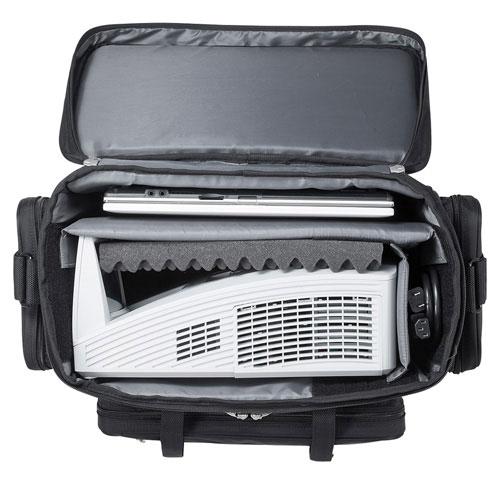 サンワサプライ プロジェクターバッグ 15.6インチワイド対応 ブラック BAG-PRO4_3
