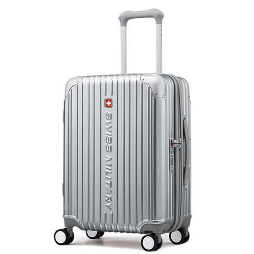 SWISS MILITARY スイスミリタリースーツケース CYGNUS シグナス 55cm メタリックシルバー SM-A820-SILVER_1