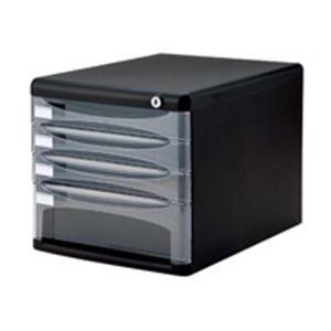 ナカバヤシ デスクトップ4段 A4-SK4D ブラック