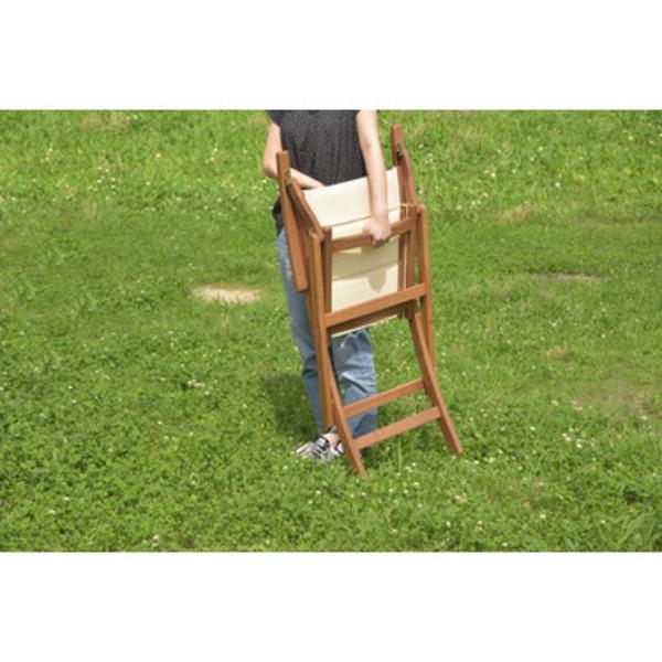 パーソナルチェア 幅52cm 肘付き 木製 アカシア オイル仕上 室内 屋外 マリーノ ガーデンチェア 椅子 ベランダ デッキ 庭 テラス |  | 03