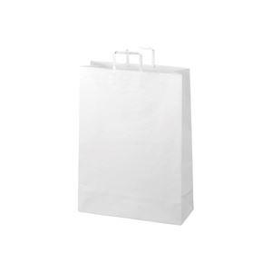 (まとめ)ジョインテックス 手提袋 平紐 白 特大 50枚 B294J-W〔×2セット〕