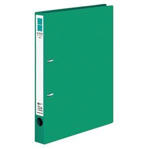 (まとめ) コクヨ Dリングファイル(ER) A4タテ 2穴 200枚収容 背幅34mm 緑 フ-UDR420NG 1冊 〔×10セット〕