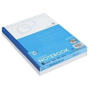 (まとめ) コクヨ ノート(POSITY) セミB5 B罫 30枚 P3ノ-31BX10 1パック(10冊) 〔×10セット〕