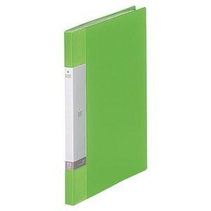 (まとめ) リヒトラブ リクエスト クリヤーブック(クリアブック) A4タテ 20ポケット 背幅16mm 黄緑 G3201-6 1冊 〔×20セット〕