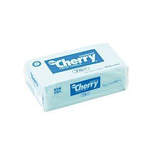 (まとめ) 新橋製紙 ニューチェリー ペーパータオル レギュラー ブルー 200枚 CH2030B 1パック 〔×30セット〕