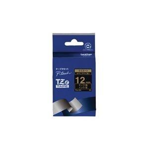 (業務用30セット) brother ブラザー工業 文字テープ/ラベルプリンター用テープ 〔幅：12mm〕 TZe-334 黒に金文字