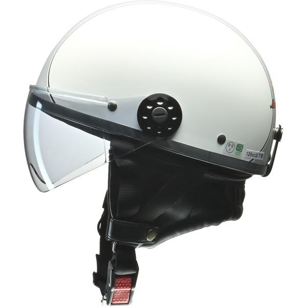 リード工業 (LEAD) ハーフシールド付ハーフヘルメット O-ONE WH/SV フリー｜krypton｜02