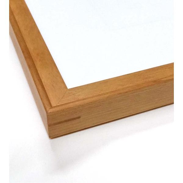 〔 角額 〕高級木製正方形額 500角 500×500mm チーク 壁掛けひも アクリル付き 9787 フレーム 額縁 額の画像