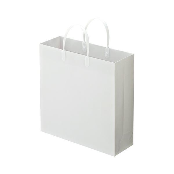 【5％OFF】 (まとめ) TANOSEE ラミネートバッグ 中ヨコ320×タテ320×マチ幅110mm 白 1パック(10枚) 〔×5セット〕 紙袋