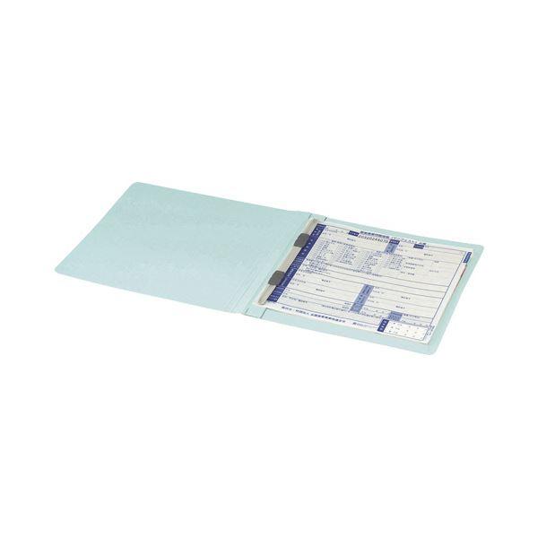(まとめ)コクヨフラットファイルV(樹脂製とじ具) マニフェスト伝票サイズ 150枚収容 背幅18mm 青 フ-V47B1セット(10冊) 〔×5セット〕の画像