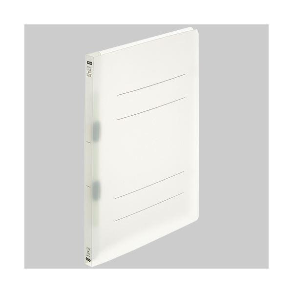 (まとめ)TANOSEEフラットファイル(再生PP) A4タテ 150枚収容 背幅18mm クリア 1セット(25冊:5冊×5パック) 〔×3セット〕