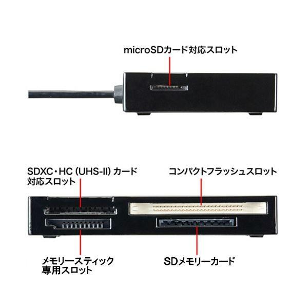 サンワサプライ USB3.0カードリーダー ブラック ADR-3ML35BK 1個_1