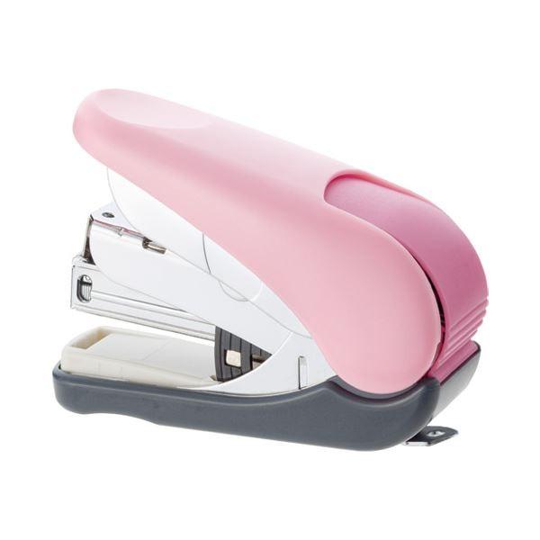 (まとめ) プラス フラットかるヒット ST-010VN ピンク 紙箱〔×10セット〕