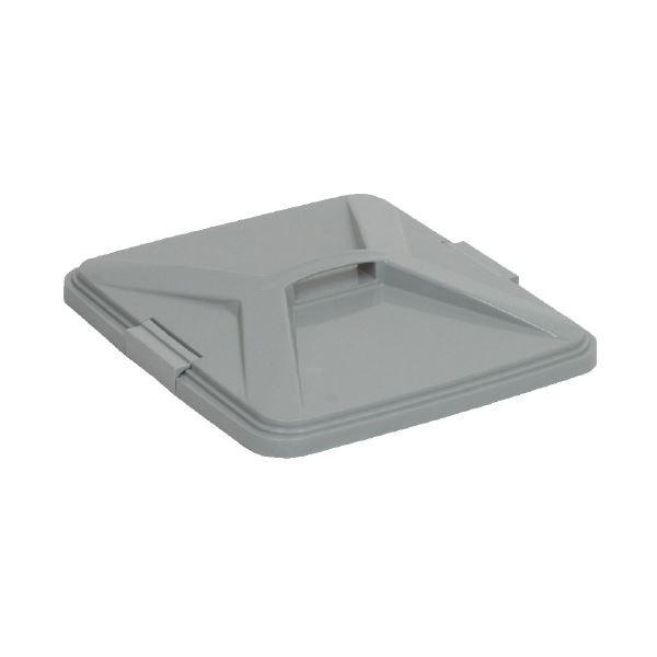 (まとめ)ダストボックス/ゴミ箱 〔角型 90L フタ〕 本体別売り E-CON エコン 〔×5セット〕