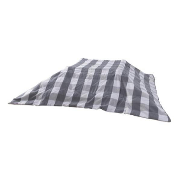 こたつ布団 こたつ掛布団 190×190cm グレー ギンガムチェック柄 正方形 薄掛け ウール混 起毛生地 リビング ダイニング | ブランド登録なし | 01