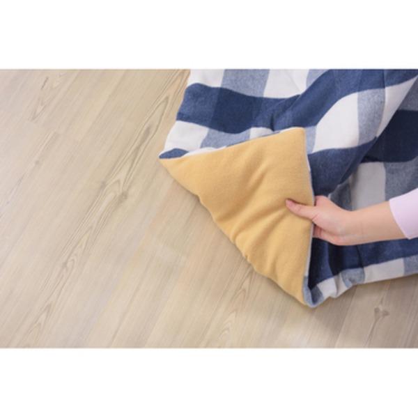 こたつ布団 こたつ掛布団 190×190cm ブルー ギンガムチェック柄 正方形 薄掛け ウール混 起毛生地 リビング ダイニング | ブランド登録なし | 03