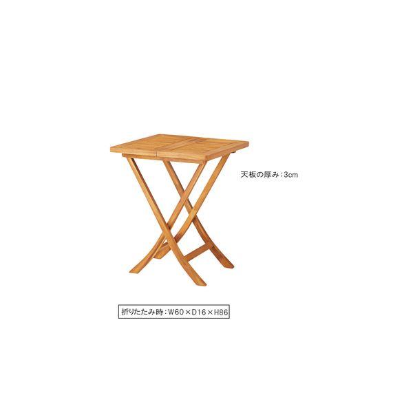 折りたたみテーブル リビングテーブル 幅60cm 木製 オイル仕上げ リビング ダイニング インテリア家具｜krypton｜03