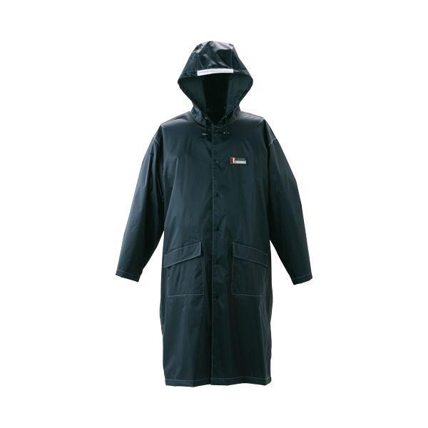 (まとめ)川西工業 防水レインパーカー ブラックフリーサイズ #3535 1着〔×2セット〕